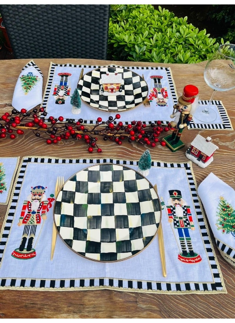 Ge Living Decorative Nutcrackers - Tin Soldier Patterned Serving Napkin - 2 Pieces  - Image 5