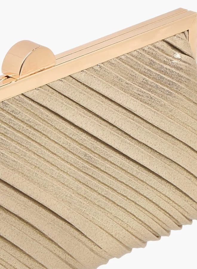 Celeste Women's Textured Clutch with Chain Strap