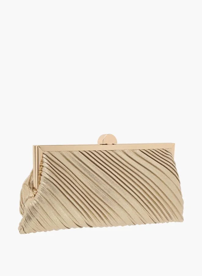 Celeste Women's Textured Clutch with Chain Strap