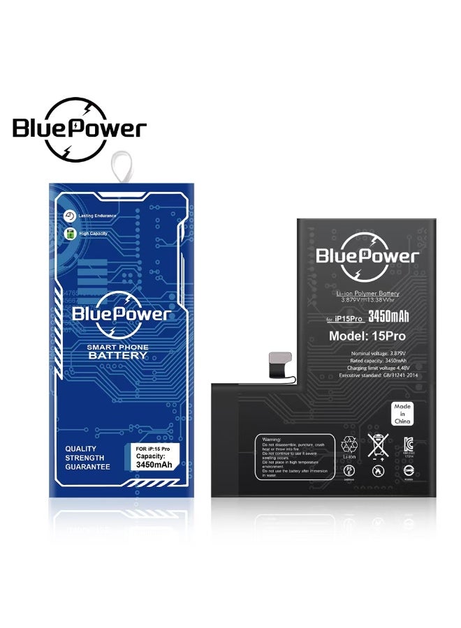 Original iPhone 15 PRO Battery Power Capacity 3450mAh Extra Energy 30%