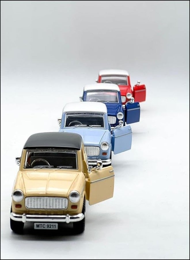 Funkartt Adult,Kid Fiat Queen 70 Padmini Toy Car Size 12Cm (Multicolour) (Sky Blue #04) - Image 4