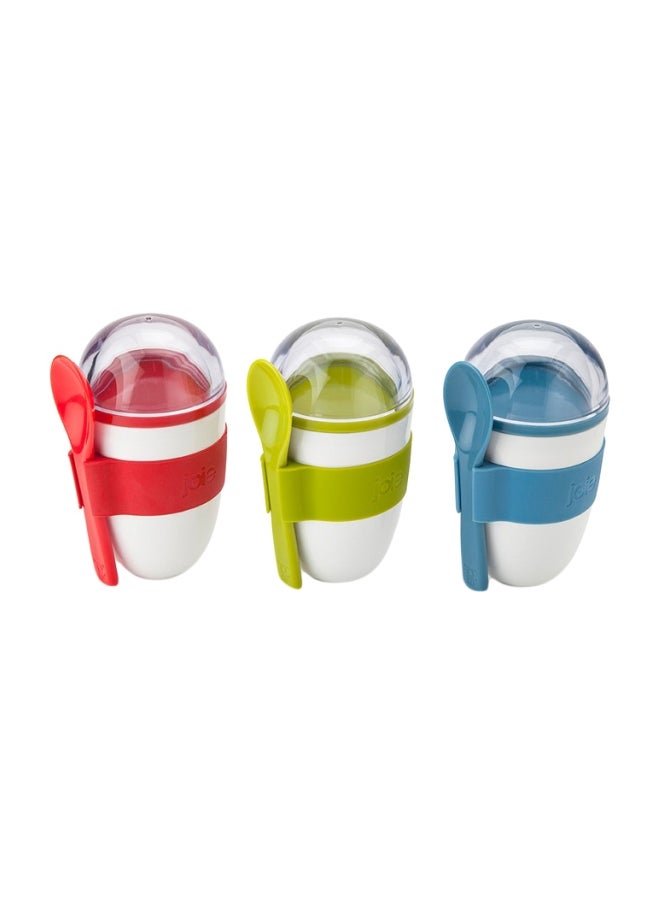 جوا طقم عبوات زبادي للتنقل مكون من 3 قطع - Image 4