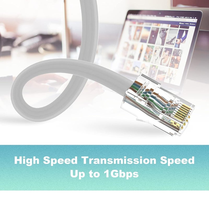 CE C & E-RJ45 Ethernet Cable Connectors – 20-Pack for Cat5e/Cat6, Easy Crimp, Plugs - Image 5