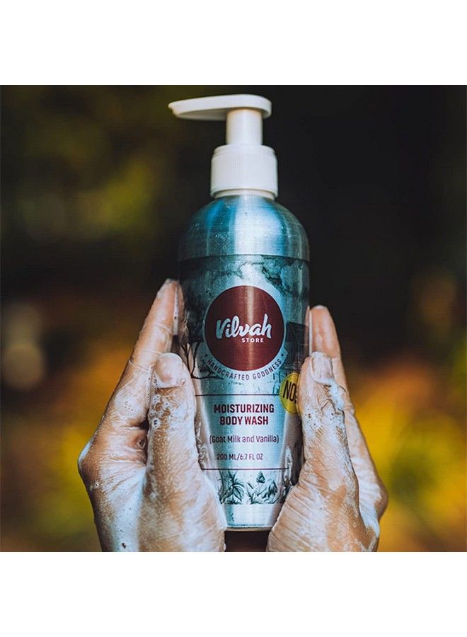 vilvah STORE غسول الجسم المرطب (حليب الماعز والفانيليا) 200 مل - Image 4