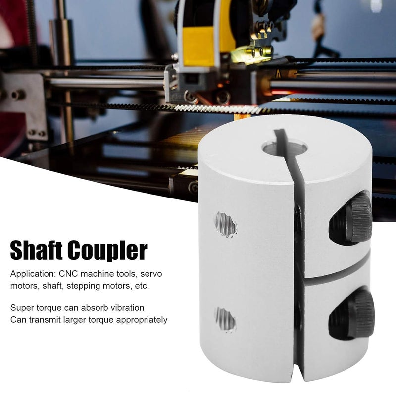 اقتران العمود المرن موصل 25 مم 5 مم قطر داخلي سبيكة ألومنيوم لطابعة ثلاثية الأبعاد محرك سي إن سي 5 قطع - Image 5