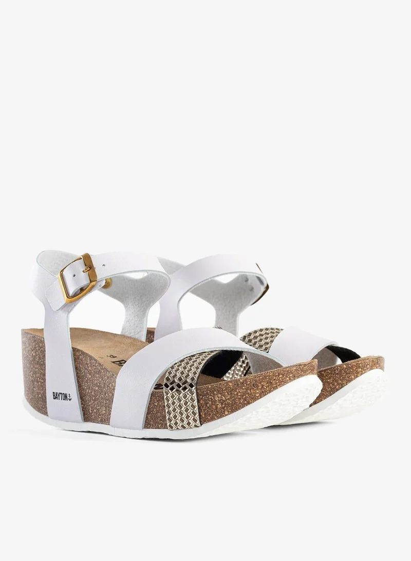 BAYTON Minorque Mid Heel Wedge Sandals