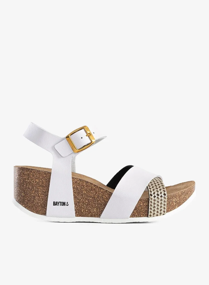 BAYTON Minorque Mid Heel Wedge Sandals