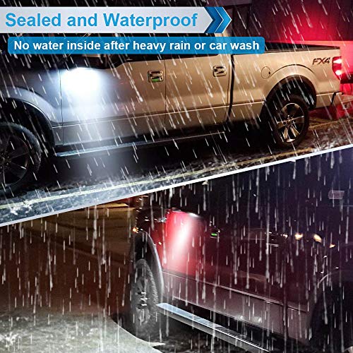 MbuyDIY LED Side Mirror Puddle Lights Lamp Compatible with F150 2009-2014, Expedition 2003-2023, Explorer 2011-2023, Edge 2007-2023, Flex Taurus X Ranger 6000K White, Pack of 2 - Image 5