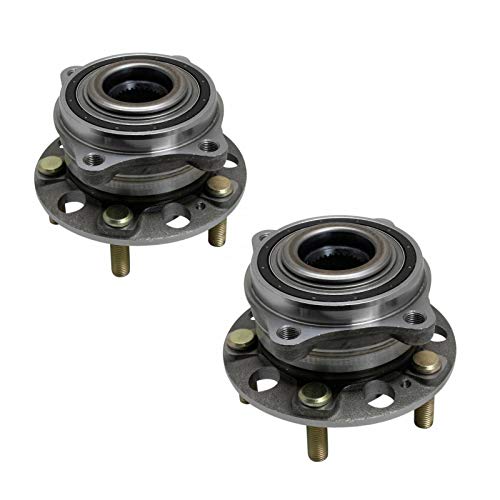 TRQ 2 Piece Rear Wheel Bearing & Hub Assembly Set with ABS Sensor Compatible with 2017-2020 Genesis G80 2015-2016 Hyundai - Image 1