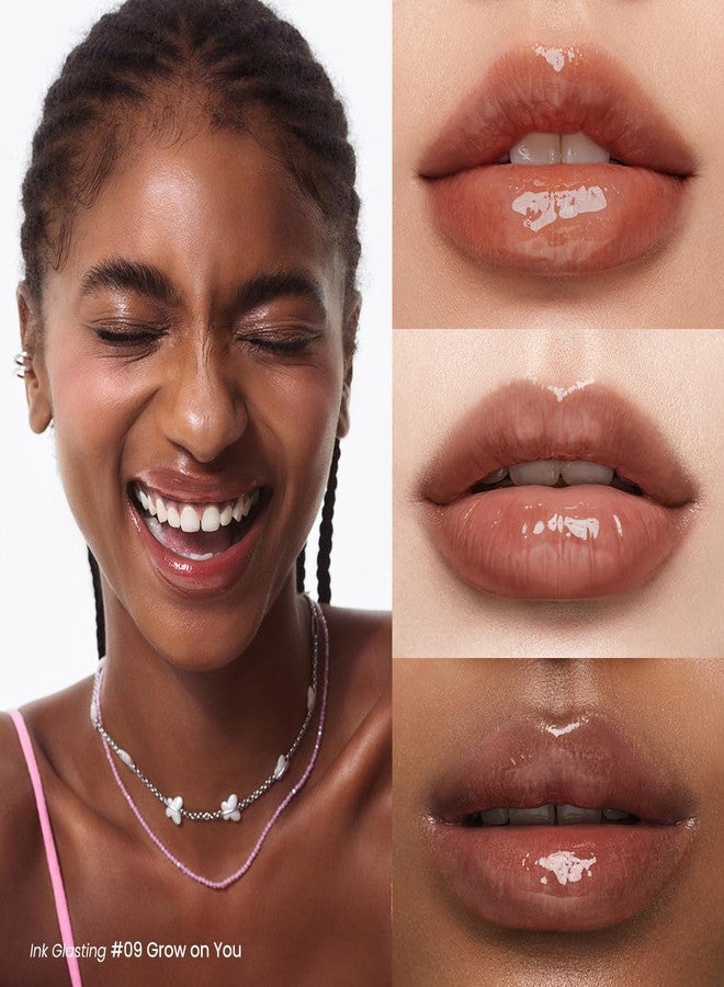 Peripera Ink Glasting Lip Gloss | Non-Sticky, High-Shine, 4XL Wand For Easy Application, Comfortable, Plumping, Fuller-Looking Lips, Moisturizing, Long-Lasting, Vegan (009 GROW ON YOU) - Image 5