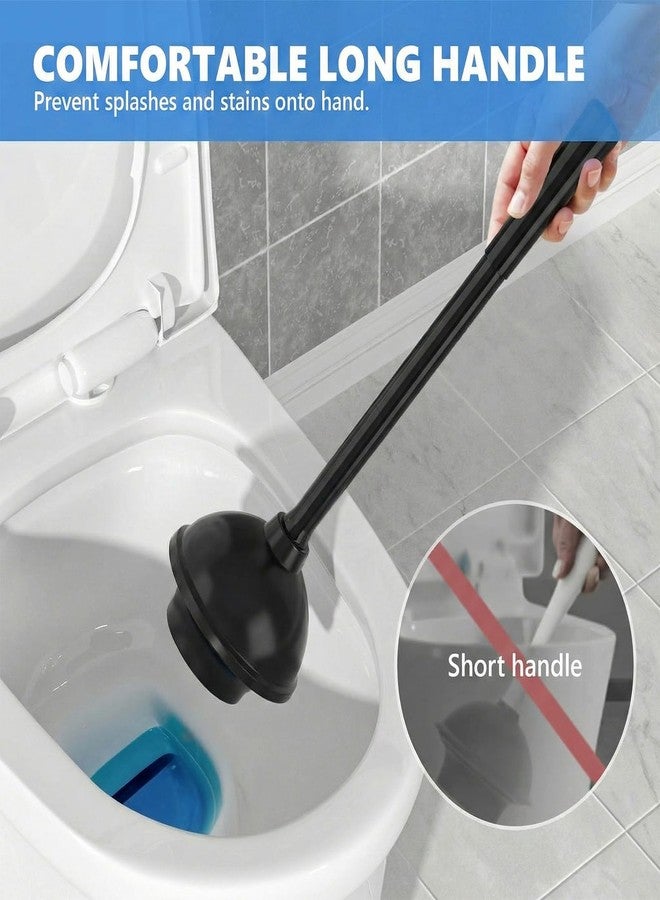 LOVLOY Toilet Plunger with Holder, Plungers for Bathroom Heavy Duty for 5.3-inch Toilet Drain, Toilet Plunger and Holder Combo for Bathroom Cleaning (Style 1) - Image 4