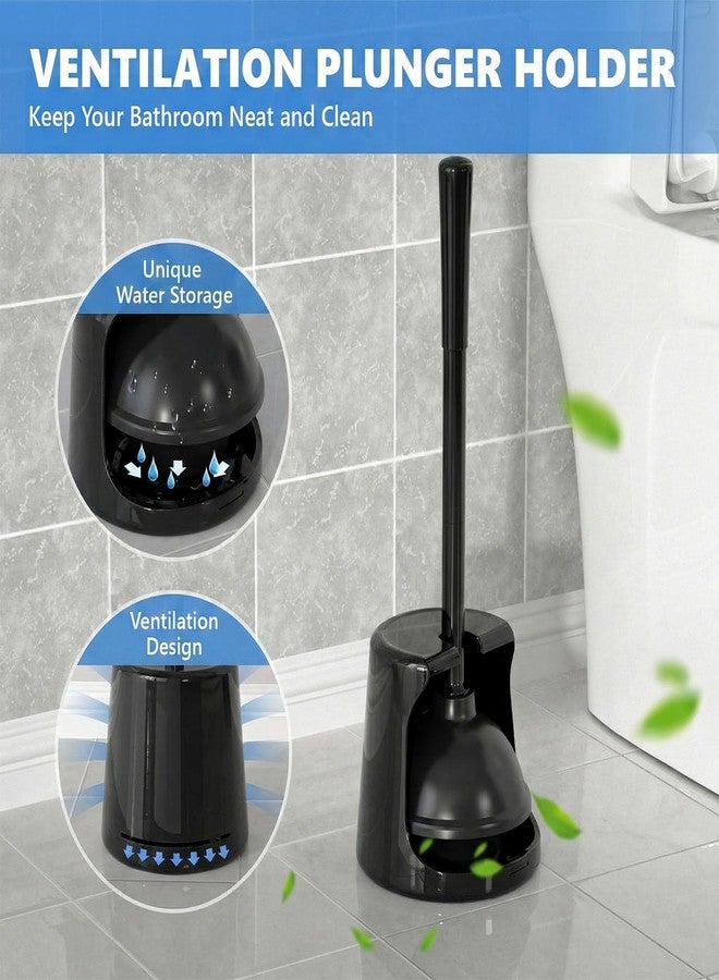 LOVLOY Toilet Plunger with Holder, Plungers for Bathroom Heavy Duty for 5.3-inch Toilet Drain, Toilet Plunger and Holder Combo for Bathroom Cleaning (Style 1) - Image 5