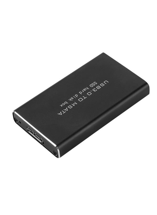 Thoraya - MSAta MINI PCI-E SSD Solid State Disk Enclosure Hard Disk Box 6Gbps 30*30/50mm Black - Image 1