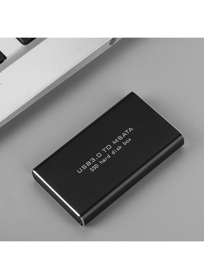 Thoraya - MSAta MINI PCI-E SSD Solid State Disk Enclosure Hard Disk Box 6Gbps 30*30/50mm Black - Image 1