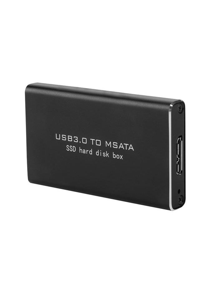 Thoraya - MSAta MINI PCI-E SSD Solid State Disk Enclosure Hard Disk Box 6Gbps 30*30/50mm Black - Image 1