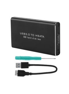 MSAta MINI PCI-E SSD Solid State Disk Enclosure Hard Disk Box 6Gbps 30*30/50mm Black