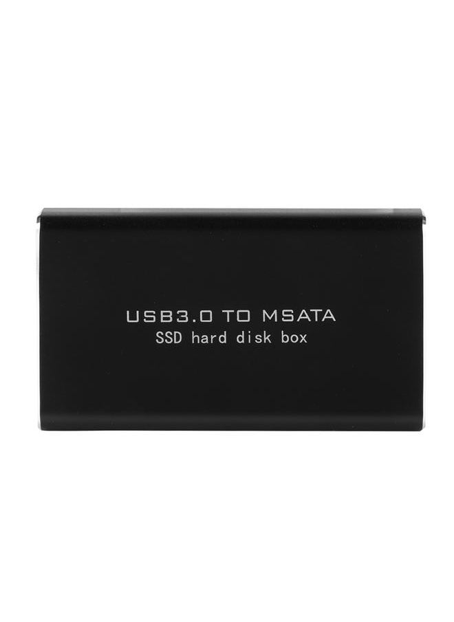 Thoraya - MSAta MINI PCI-E SSD Solid State Disk Enclosure Hard Disk Box 6Gbps 30*30/50mm Black - Image 1