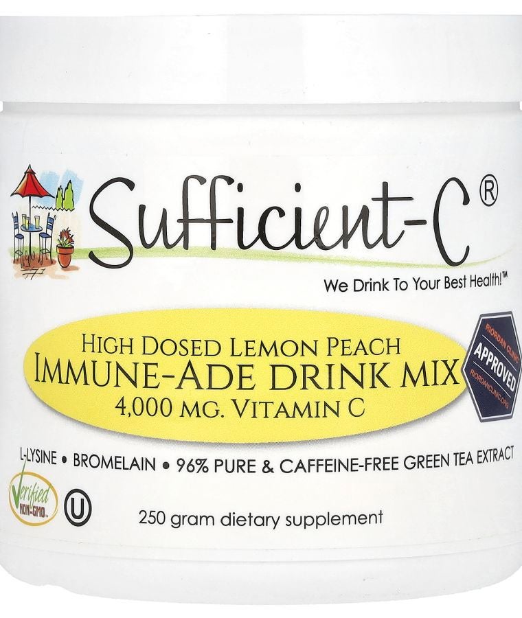 Sufficient-C High Dosed Immune-Ade Drink Mix Lemon Peach 250 g