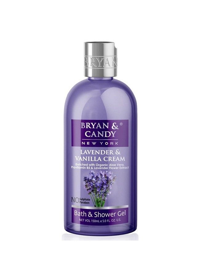 BRYAN & CANDY Lavender And Vanilla Cream Gift Set For Women And Men Combo Heart Kit Shower Gel Hand & Body Lotion Body Polish Loofah (Pack Of 3)  - Image 4