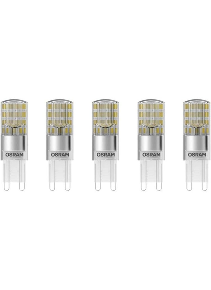 Osram Osram LED Base Pin G9 lamp, G9, 2.60 W, Replacement for 30W, Clear, Warm White, 2700 K, Pack of 5  - Image 2