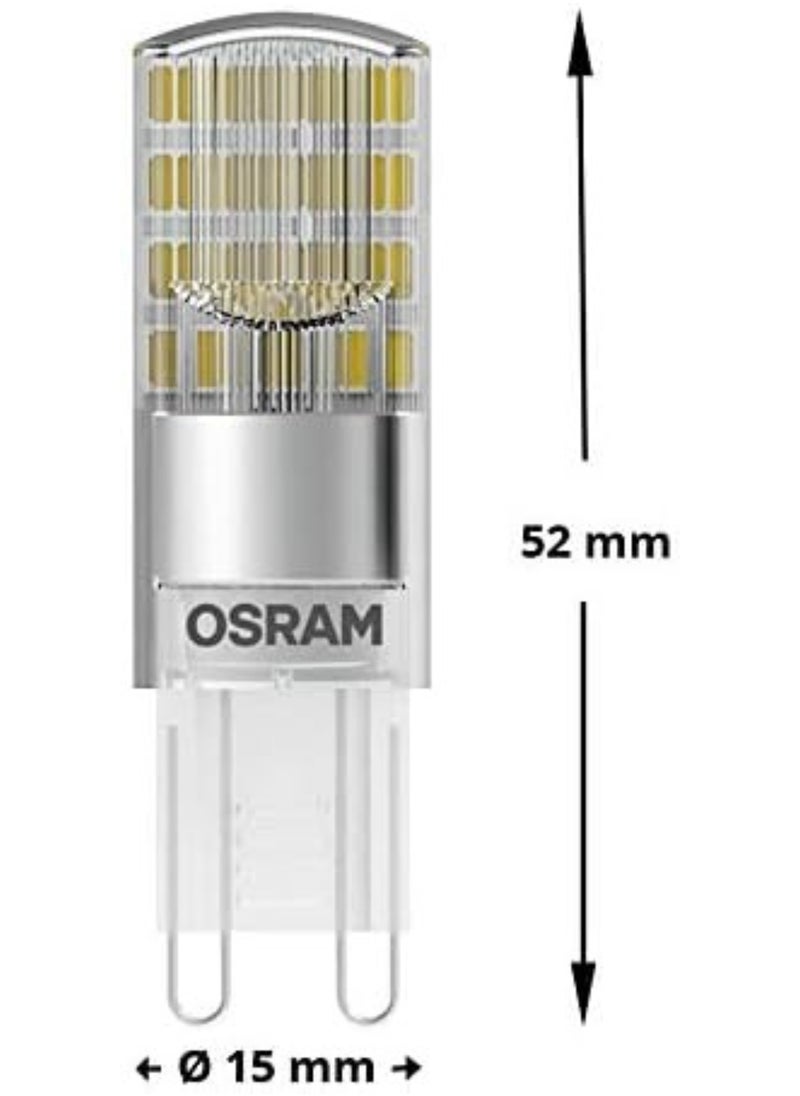 Osram Osram LED Base Pin G9 lamp, G9, 2.60 W, Replacement for 30W, Clear, Warm White, 2700 K, Pack of 5  - Image 3