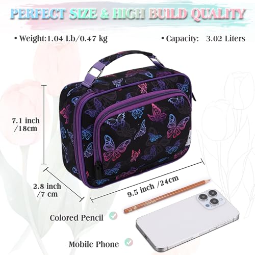 VX VONXURY Large Pen Pencil Case,VONXURY High Capacity Art Colored Pencil Pouch Portable Stationery Organizer With 2 Detachable Layers 54 Slots Multiple Zipper Pockets for School Office College - Image 2