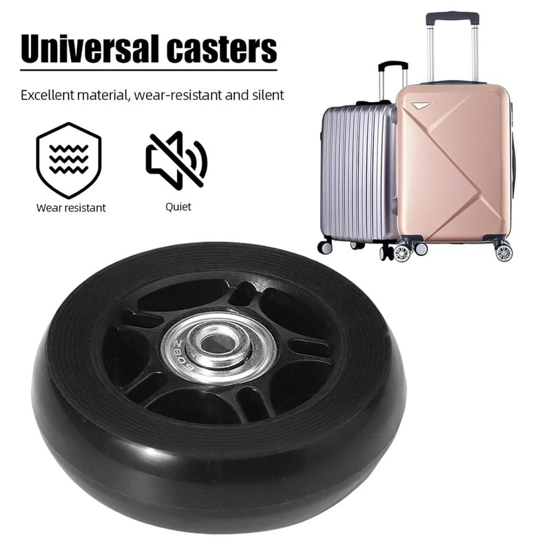12Pcs/Set Suitcase Parts Axles Dia40/45/50/60/70/90mm Silent Travel Luggage Wheels Casters Repair Replacement Axles Repair Kit(54x18mm) - Image 4