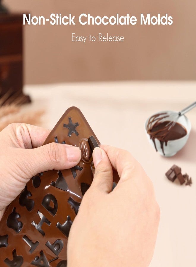 Inn Diary Silicone Letter Mold and Number Chocolate Molds with Happy Birthday Cake Decorations Symbols 2pcs - Image 4