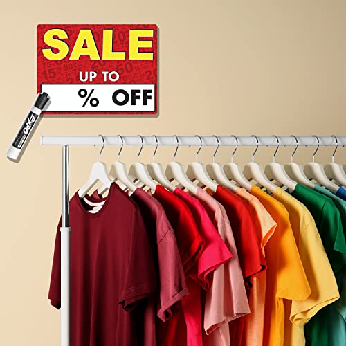 Zelica Sale Signs for Retail Store, write your own% discount with an erasable marker, Clothing store or any retail shop | 12 x9 inch PVC (4 Pack) Sale Sign - Image 3