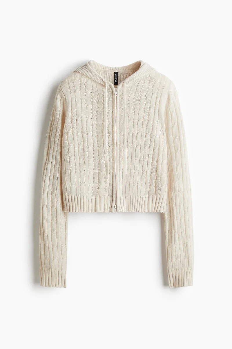 H&M Zip-through hooded cardigan