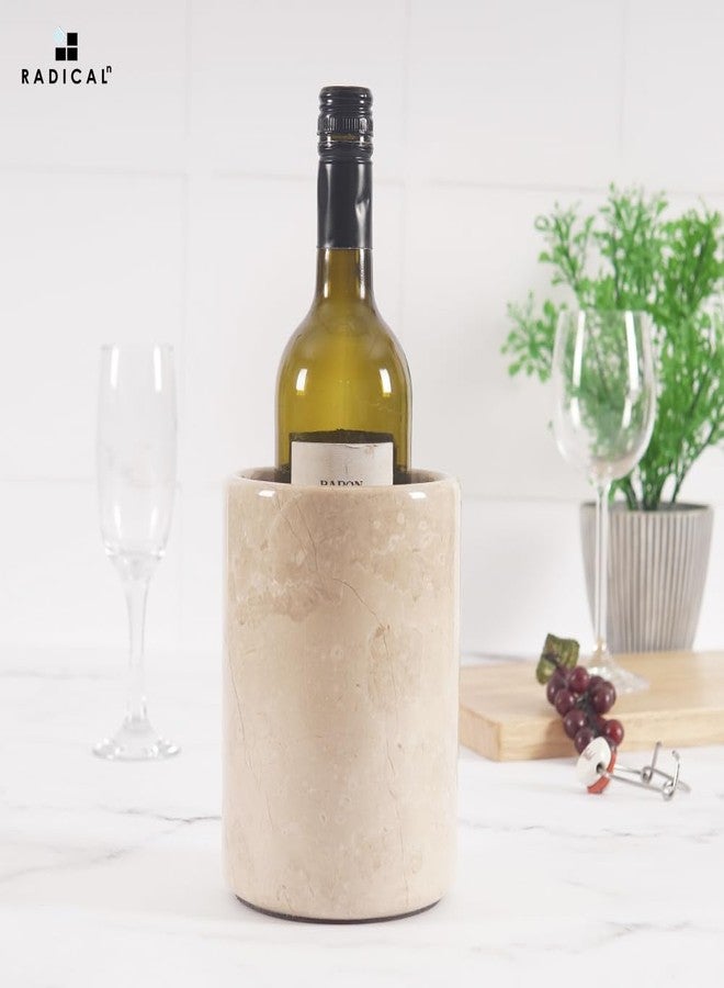 Radicaln Marble Wine Chiller Verona 6.5" Inches Handmade Insulated Cooler For Champagne - Wine Bottle Holder & Beverage Cooler For Bar Accessories - Image 4