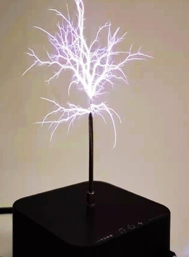 Yoqanr Music Tesla Coil Speaker,Bluetooth Mini Tesla Coil, Touchable Artificial Lightning Spark Gap Arc Generator, Wireless Transmission Experiment Model, Science Teaching Experiment Lightning Toy - Image 2