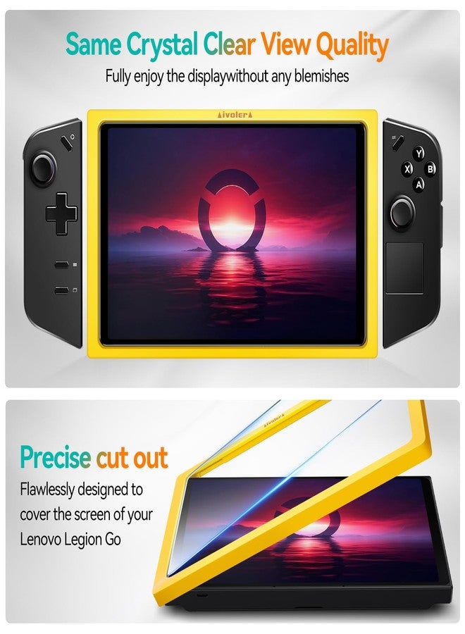 إيفولير واقي شاشة زجاجي مقوى من إيفولر، عبوة من قطعتين، إصدار محدّث، لجهاز لينوفو ليجن جو للألعاب المحمول 8.8 بوصة 2023، مع إطار محاذاة، شفاف عالي الوضوح، مقاوم للخدش، لجهاز لينوفو ليجن جو - Image 5