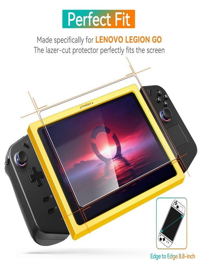 إيفولير واقي شاشة زجاجي مقوى من إيفولر، عبوة من قطعتين، إصدار محدّث، لجهاز لينوفو ليجن جو للألعاب المحمول 8.8 بوصة 2023، مع إطار محاذاة، شفاف عالي الوضوح، مقاوم للخدش، لجهاز لينوفو ليجن جو - Image 2