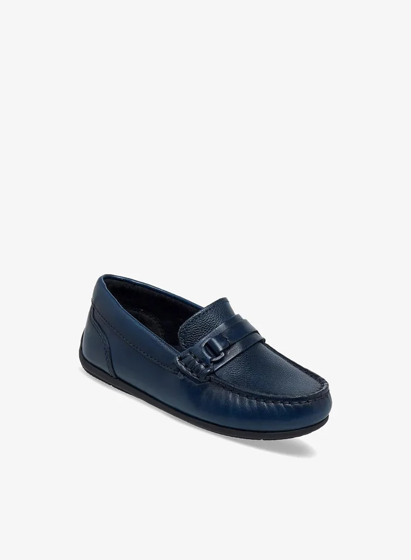 Mister Duchini Boys Leather Slip-On Moccasins Ramadan Collection