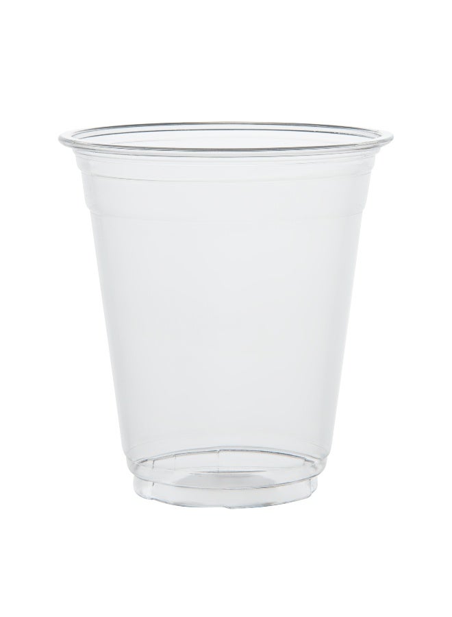 Restaurantware Visage 12 Ounce Cold Drink Cups, 1000 Disposable Party Drinking Cups - Lids Sold Separately, Durable And Sturdy, Clear PET Plastic Cups, For Birthday Parties, Or Ceremonies - Image 1