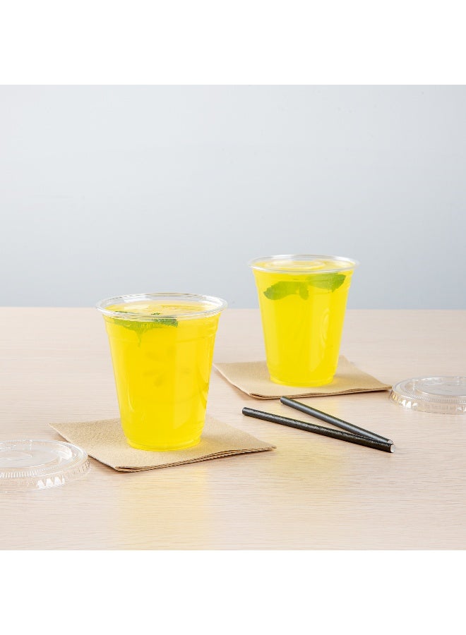 Restaurantware Visage 12 Ounce Cold Drink Cups, 1000 Disposable Party Drinking Cups - Lids Sold Separately, Durable And Sturdy, Clear PET Plastic Cups, For Birthday Parties, Or Ceremonies - Image 3