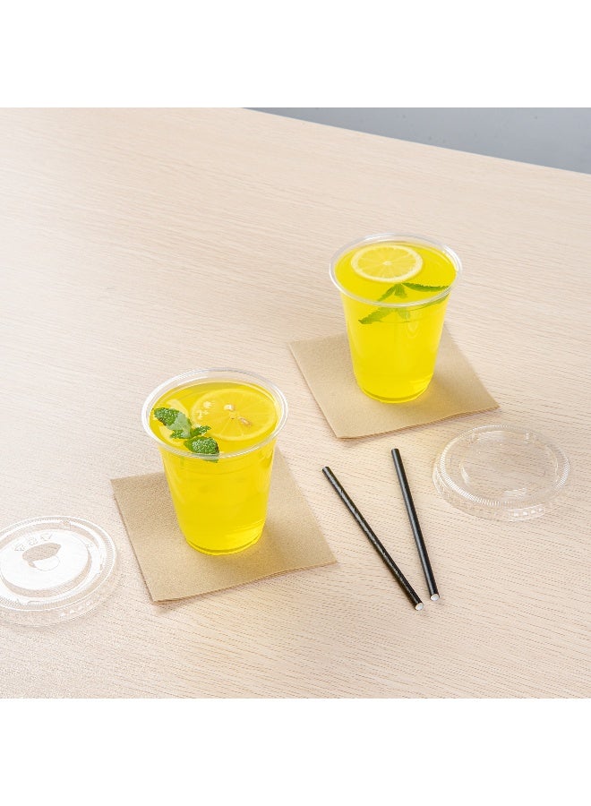 Restaurantware Visage 12 Ounce Cold Drink Cups, 1000 Disposable Party Drinking Cups - Lids Sold Separately, Durable And Sturdy, Clear PET Plastic Cups, For Birthday Parties, Or Ceremonies - Image 5