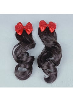 Factory wholesale Korean version of childrens wig ponytail side double braid curly hair Princess bow hairpin a large number of spot1# red double bow: Black 1# red double bow: Black - pzsku/ZBDBF99433EDFAEDF5CDEZ/45/_/1720113496/5fc6c400-51d8-400d-9b0d-43602e398bb0