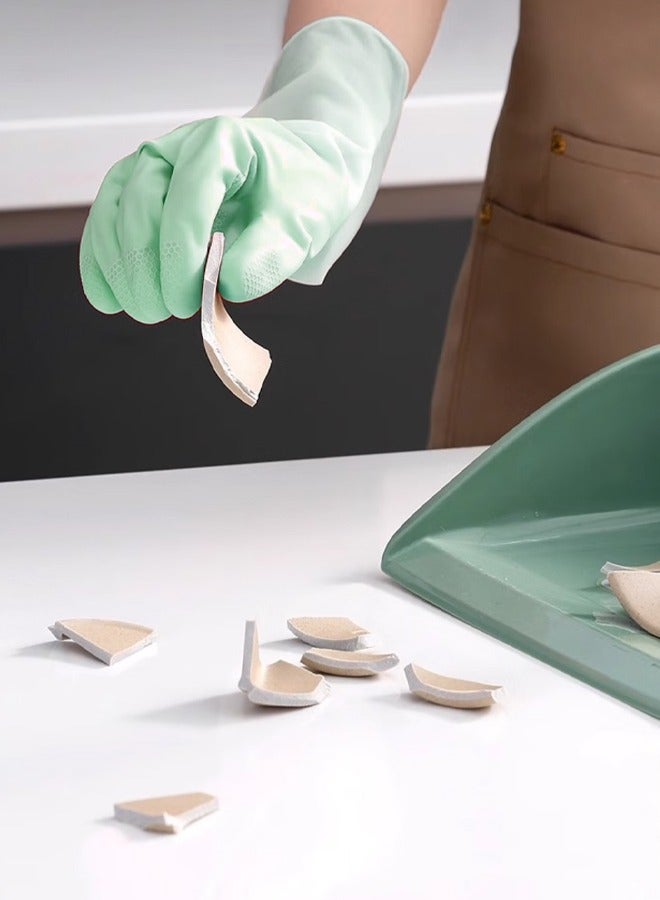 قفازات تنظيف مطاطية للاستخدام المنزلي، قفازات غسيل أطباق قابلة لإعادة الاستخدام للمطبخ، مرنة طويلة الأمد ومضادة للماء (خضراء) - Image 3