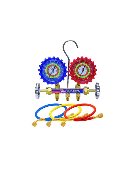 UNIWELD Manifold Gauge Set for R134a R12 R22 Gases