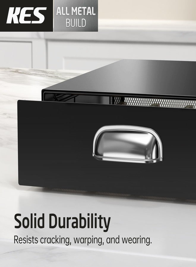 KES Adjustable Metal Coffee Pod Holder Drawer Fit All Pods Size, Heavy Duty Coffee Pod Organizer for Nespresso Vertuo, K-cup, Nespresso Origin Capsules, 40/52Pcs Capacity, Matte Black, KCPH502-BK - Image 2