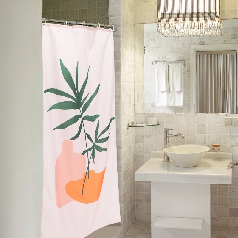 1pc Stylish Toilet Curtain Pretty Bathroom Curtain Practical Hanging Curtain - Image 1