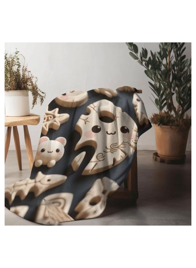 general Flannel thin blanket (warm and comfortable, suitable for sleep, gaming, dust removal and sandproof) 150cm*200cm - 494 - Image 3