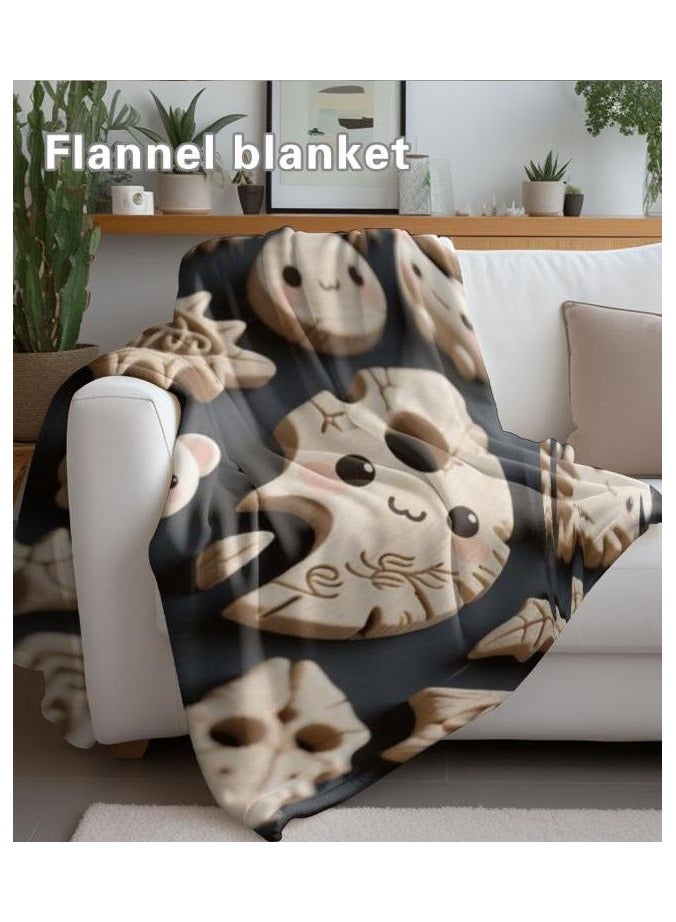 general Flannel thin blanket (warm and comfortable, suitable for sleep, gaming, dust removal and sandproof) 150cm*200cm - 494 - Image 4
