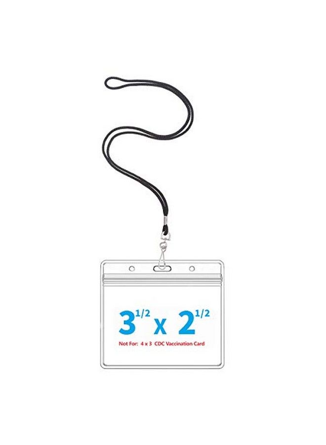 Leader Jin حامل بطاقة هوية أفقي سميك للغاية مع سحاب قابل لإعادة الإغلاق مقاوم للماء (حاملات مع أحزمة، 6 عبوات) - Image 1