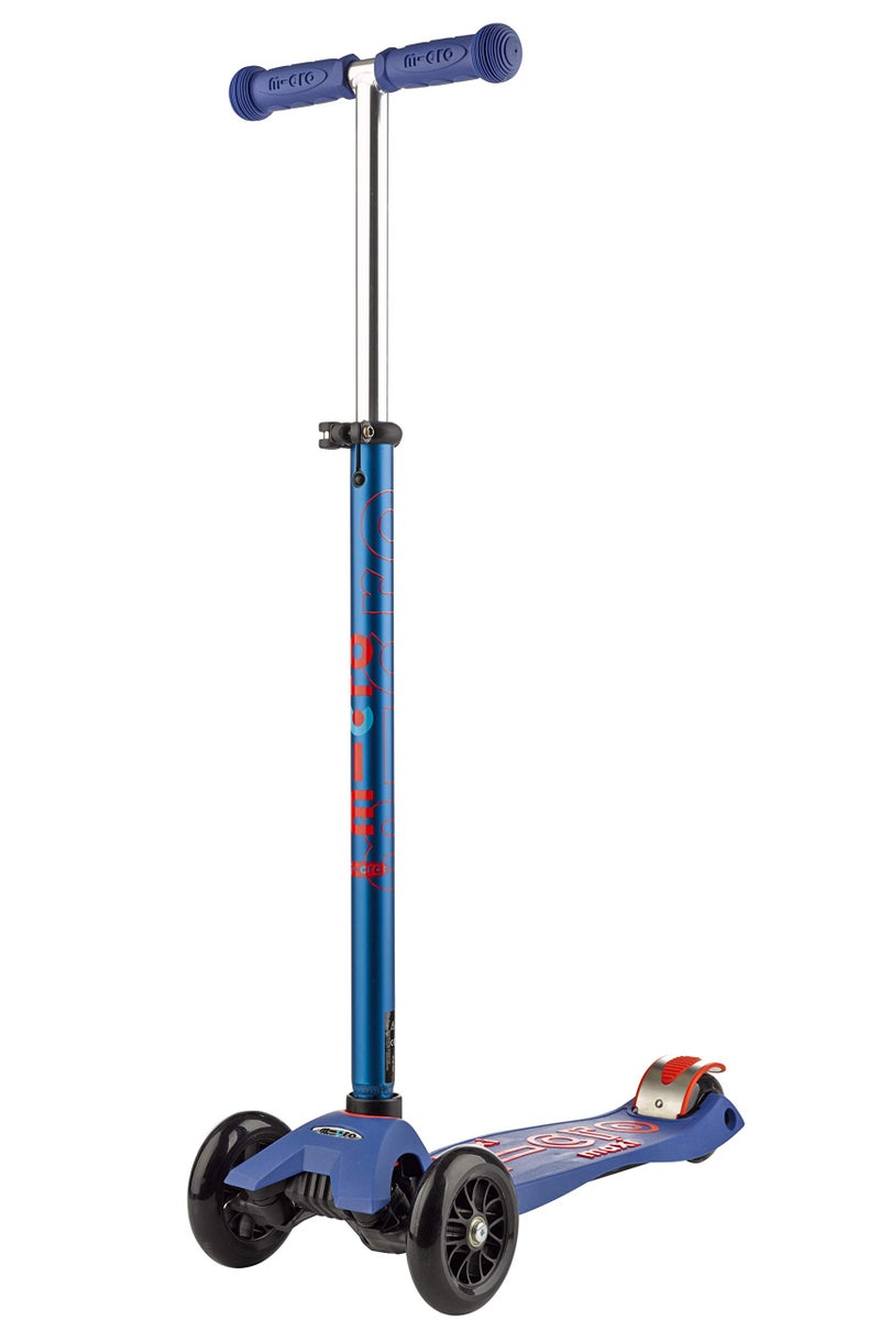 Micro Kickboard - Maxi Deluxe 3-Wheeled, Lean-to-Steer, Swiss-Designed Micro Scooter for Kids, Ages 5-12 (Blue) - Image 1