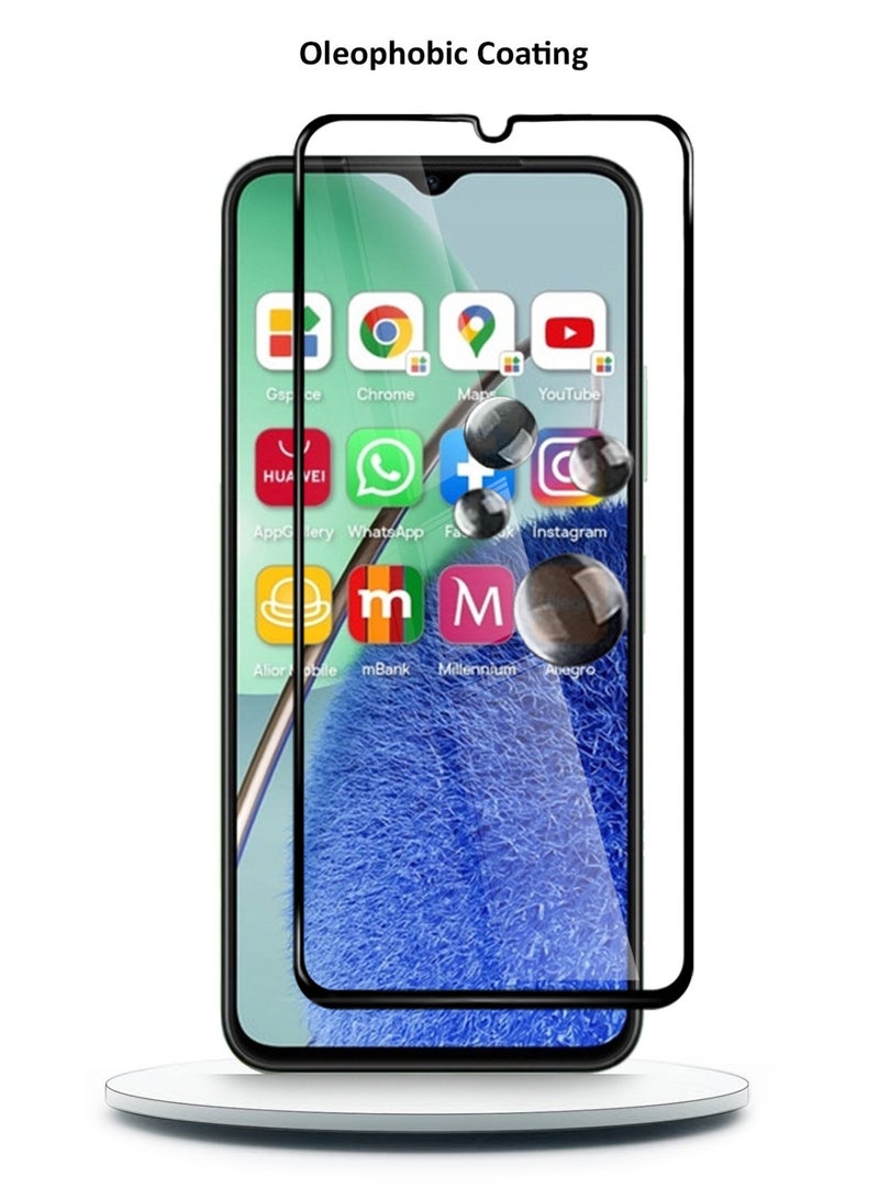 Techie Techie 5D Full Cover 9H Hardness HD Tempered Glass Screen Protector for Huawei Nova Y61 - Anti-Scratch, Anti-Fingerprint, and Bubbles Free Technology  - Image 2