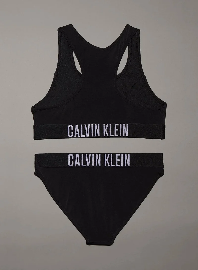 كالفن كلاين جينز طقم بيكيني براليت للبنات - قوة شديدة
