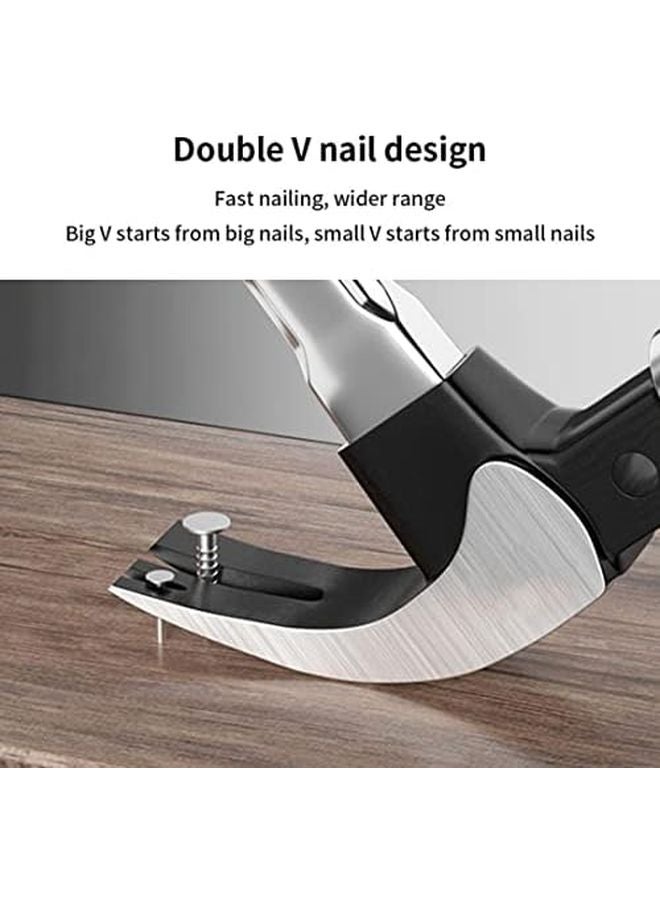 Magnetic Claw Hammer Multifunction Square Head Steel Woodworking Nail Striking Tool - Image 4